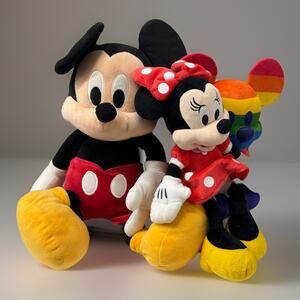 Disney Plush Soft Mickey Minnie Mouse Stuffed Dolls Set Of 3 Grand Sales